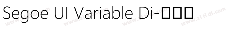 Segoe UI Variable Di字体转换